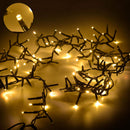 Luci di Natale 500 LED 10m con Controller Bianco Caldo da Esterno