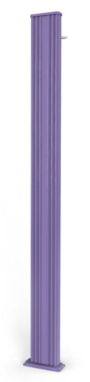Doccia Solare da Esterno Giardino 30L Miscelatore e Lavapiedi Arkema Spring S Fascia Inox Viola