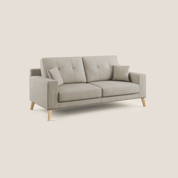 prezzo Divano 2 Posti 166x95x91 cm in Tessuto Panna