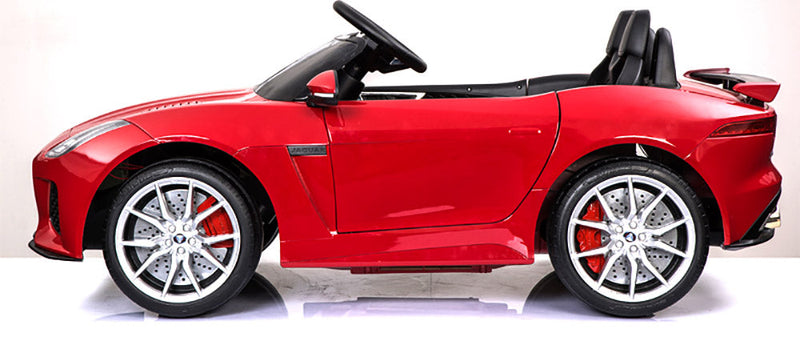 Macchina Elettrica per Bambini 12V con Licenza Jaguar F-Type SVR Rossa