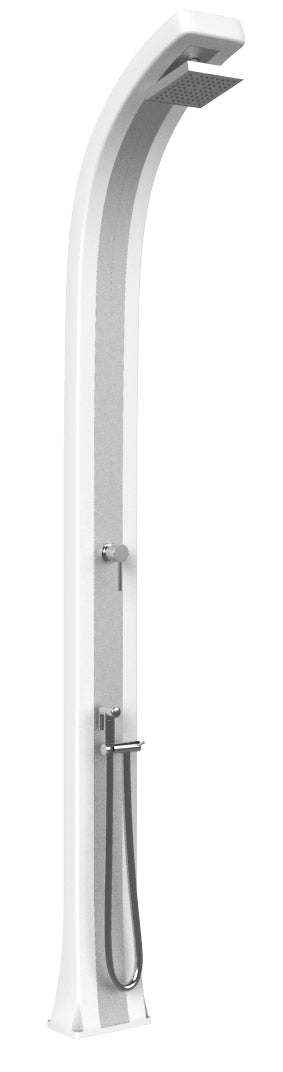 Doccia da Giardino Miscelatore e Doccetta Arkema Spring Plus Fascia Inox Bianco