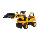 Escavatore Cavalcabile 88x28x48 cm per Bambini con Benna Manovrabile Caterpillar Giallo