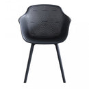 Sedia da Giardino Vannes 49x48,5x81,5 h cm in Plastica Antracite