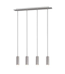 Lampada a Sospensione da Interno  GU10 in Metallo Nickel Opaco