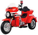 Moto Elettrica Polizia Americana 3 Ruote per Bambini 12V Kidfun Police Washington Rossa