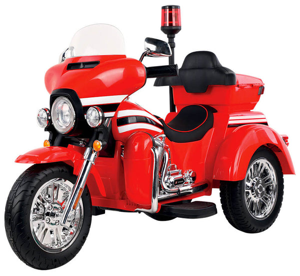 American Police Elektro-Motorrad 3 Räder für Kinder 12V Kidfun Police Washington Red online