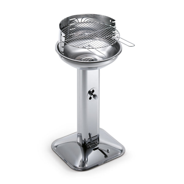 sconto Barbecue a Carbone Venus 480 Ompagrill Griglia Ø44 cm Gamba a Colonna con Areazione in Acciaio Inox