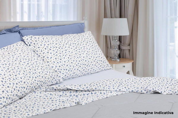 Set aus Baumwolllaken oben und unten mit Cober Rose Pink Ecken und Kissenbezügen in verschiedenen Größen sconto