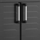Armadio in Resina 2 Ripiani 65x45x97 cm Keter Detroit Basso Nero