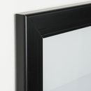 Bacheca con Apertura a Battente 51,5x48,7x2,3 cm in Alluminio Nera