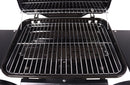 Barbecue a Gas Gustavo 109,5x56x101,5 cm a 2 Fuochi con Griglia in Acciaio Inox e Coperchio Nero      