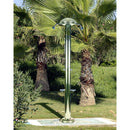 Doccia da Giardino Quadrupla 4 Temporizzatori e 2 Lavapiedi ATI Docce MUL-4P Inox Anodizzato