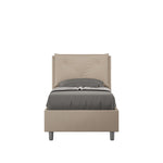 Letto Singolo Appia Tortora Varie Misure