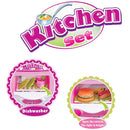 Cucina Per Bambine Giocattolo 69 Accessori Con Stoviglie Altezza 80cm