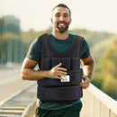 Giubbotto Zavorrato 10kg Unisex 38 Pesi Singoli Imbottitura Chiusure con Velcro Nero      