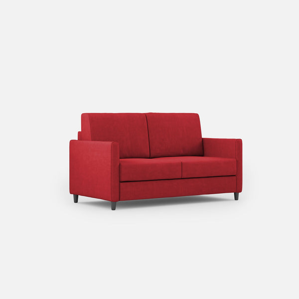 acquista Divano 2 Posti 138x85x85 cm Karay in Tessuto Rosso