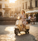 Piaggio Vespa PX150 Full Elettrica 12V per Bambini Crema
