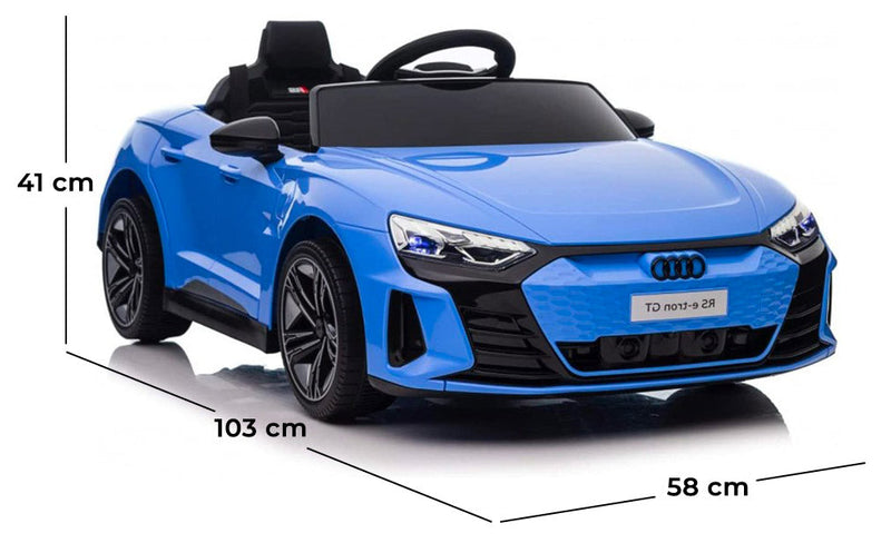 Macchina Elettrica per Bambini 12V Audi RS E-Tron GT Blu