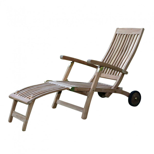 Garten-Sonnenliege 170 x 61 x 97 h cm aus braunem Holz online