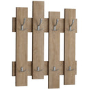 Appendiabiti da Muro 64x4x79 cm Attaccapanni con Montaggio a Parete in Legno Quercia      