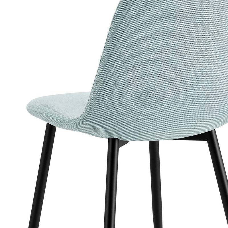 Set 4 Sedie 43x42x86 cm in Tessuto Bella Azzurro Pastello