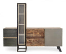 Credenza con Ante e Cassetti 193x38x165 cm in Legno