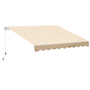 Tenda da Sole Avvolgibile a Parete 3x2.5m in Alluminio Beige 