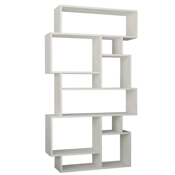 Libreria Moderna 168x96x25 cm Scaffale 8 Ripiani in MDF Bianco acquista