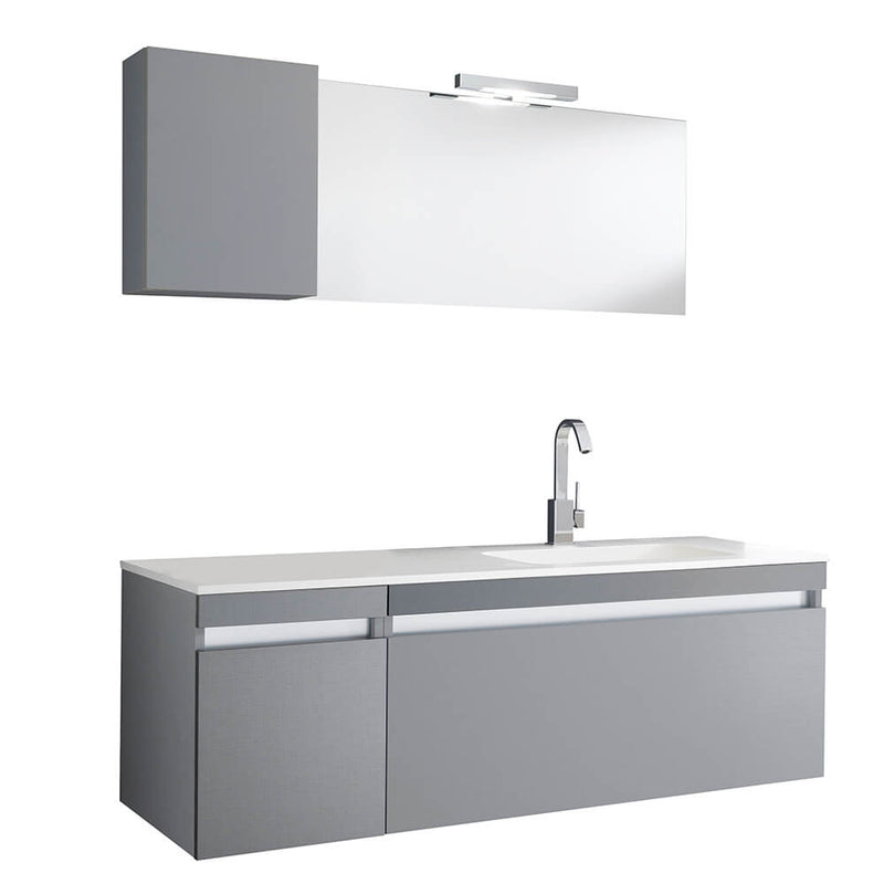 Mobile da Bagno sospeso Bali 01C Twist Platino TFT