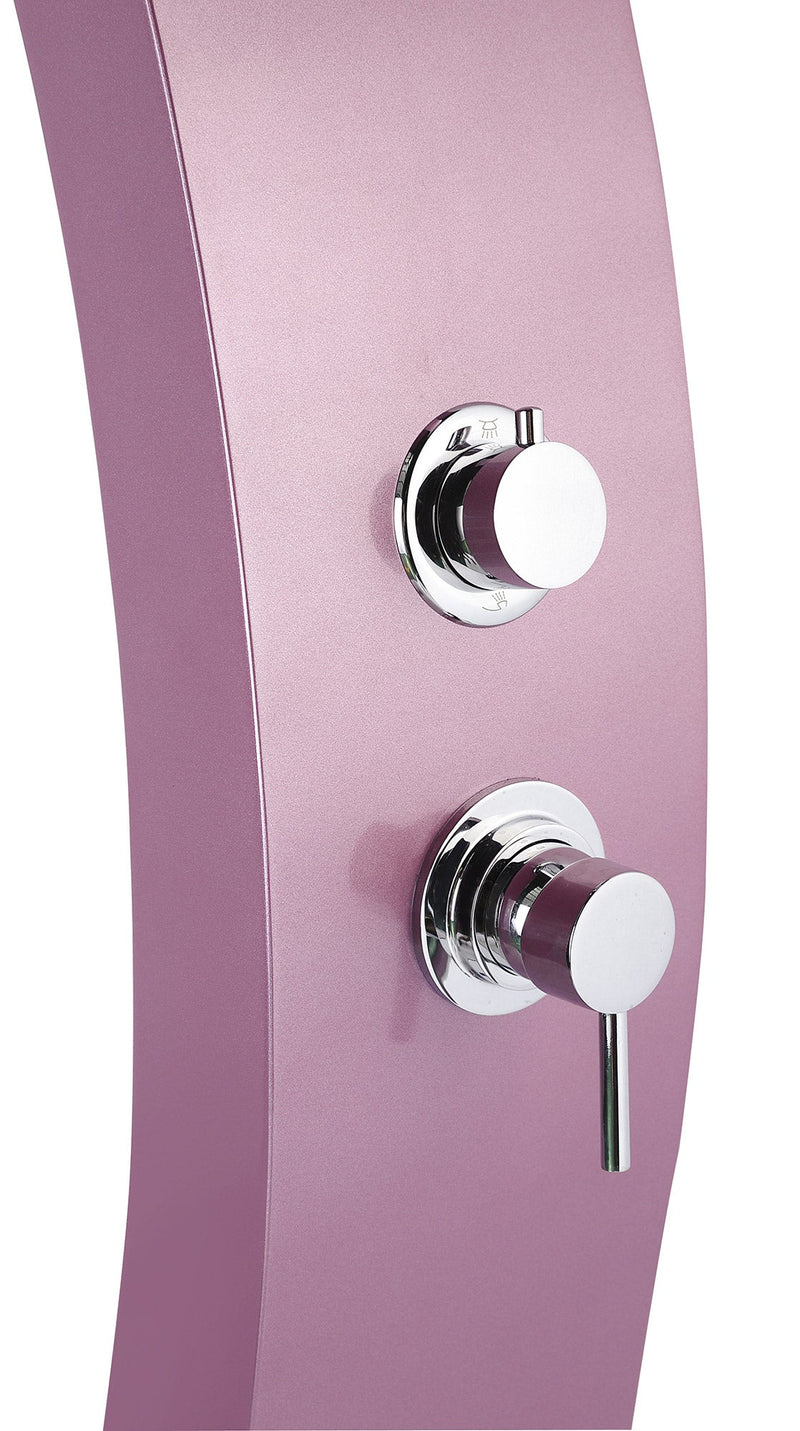 Doccia da Esterno Giardino Miscelatore e Lavapiedi Rosa