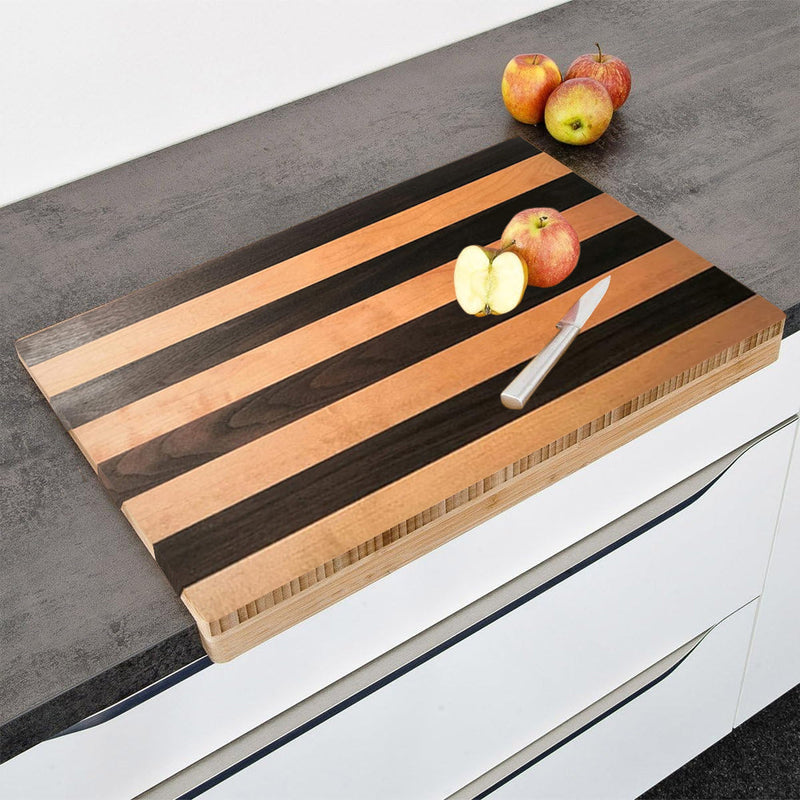 Tagliere Piano di Lavoro in Legno di Bambu per Tagliare Verdura Carne 52 x 37 cm