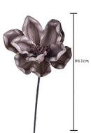 Set 4 Fiori Artificiali di Magnolia Altezza 63 cm Beige