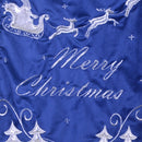 Runner tessuto led con renne blu cm 32x182x0,5