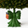 Base Albero di Natale Fiocco Verde Supporto con Attacco Universale 32x32x35 cm