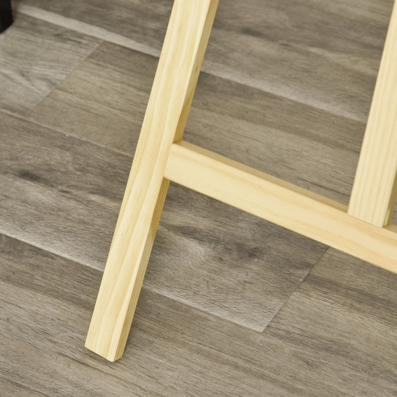 Cavalletto Treppiede da Pittura 51,5x71,5x134,5 cm in Legno di Pino Naturale   