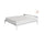 Topper Memory Con Fodera in Poliestere e Crabyon Bianco Varie Misure