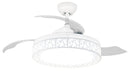 Ventilatore da Soffitto con 3 Pale a Scomparsa Ø107 cm 3 Velocità Ghost