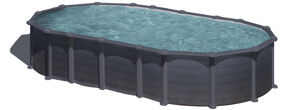 acquista Piscina Ovale Fuori Terra 730x375xh132 cm in Acciaio e PVC Gre Capri