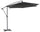 Dezentraler Sonnenschirm Ø3m Dunkelgrau Malta