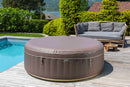 Vasca Idromassaggio da Esterno Gonfiabile Riscaldata 4-6 Posti Ø208x65 cm Ease.Zone Marrone