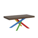 Tavolo Allungabile 200-304x90x77 cm Volantis Noce Telaio 4B 