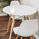 Tavolo Moritz Ø80x75 h cm in Legno Marrone