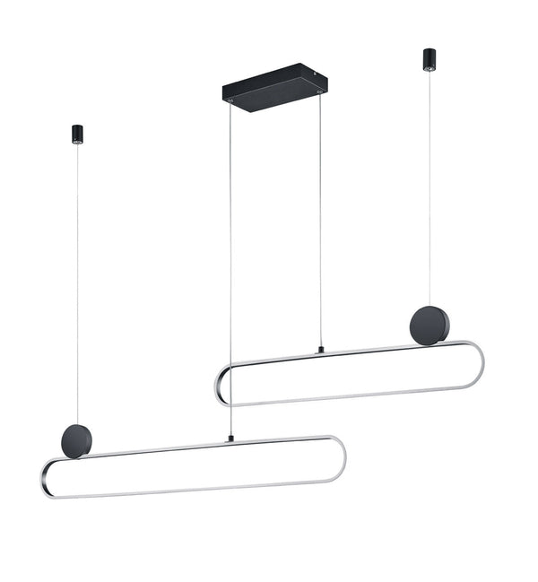 prezzo Lampada a Sospensione da Interno a LED in Metallo Alluminio spazzolato