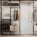 Kit Supporti per Mensole e Appendiabiti in Legno e Alluminio Emuca Zero Nero