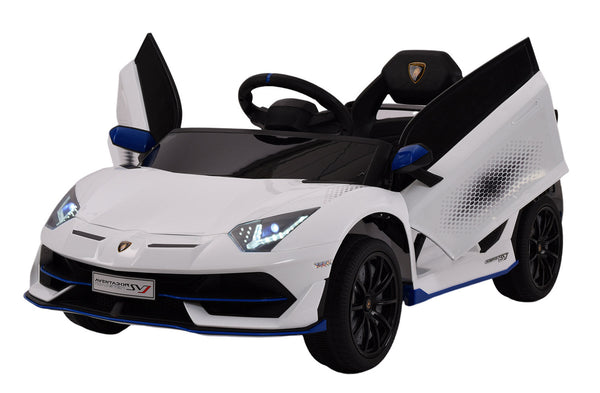 Macchina Elettrica per Bambini 12V con Licenza Lamborghini Aventador SVJ Small Bianca sconto