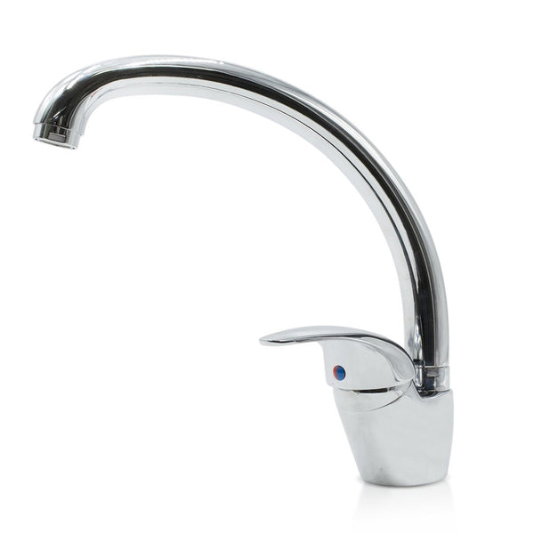 Polierte verchromte Spültischarmatur aus um 360° drehbarem Stahl online