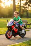 Moto Elettrica per Bambini 12V con Licenza Aprilia RS660 Viola