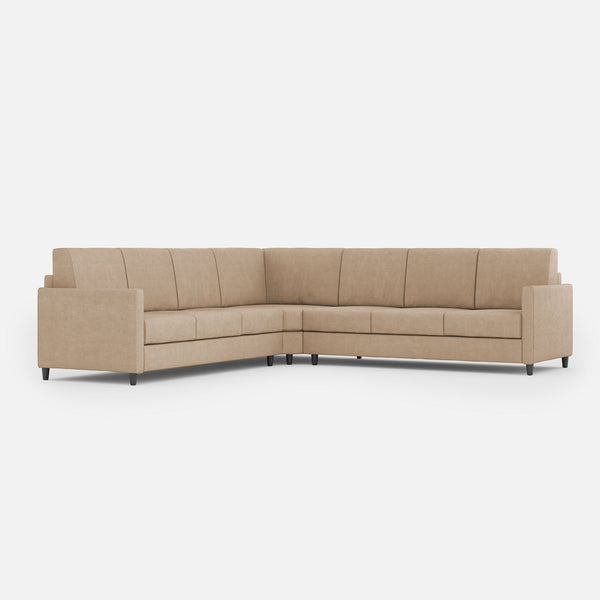 Divano Angolare 7 Posti 281x281x85 cm Karay in Tessuto Beige acquista