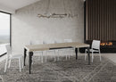 Tavolo Allungabile 120-204x80x77 cm Paxon Cashmere Telaio Antracite 