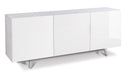 Mobile 3 Ante 174x70x41 cm Ossido Bianco/Bianco Lucido